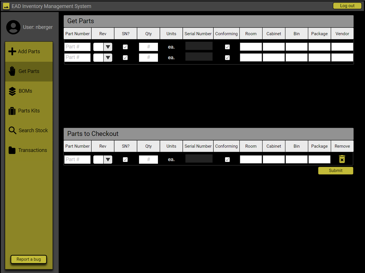 Get Parts Wireframe